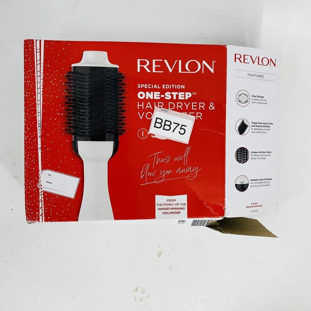 Revlon One Step Hair Dryer and Volumizer Pink/Black Less breakage More Shine